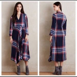 Anthropologie Isabella Sinclair Plaid Dress XS